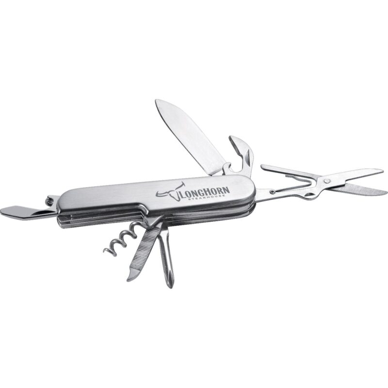 Custom 8-Function Stainless Steel Knife - 2