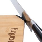 Custom Bamboo Cutting Board w/Knife Sharpener - 2