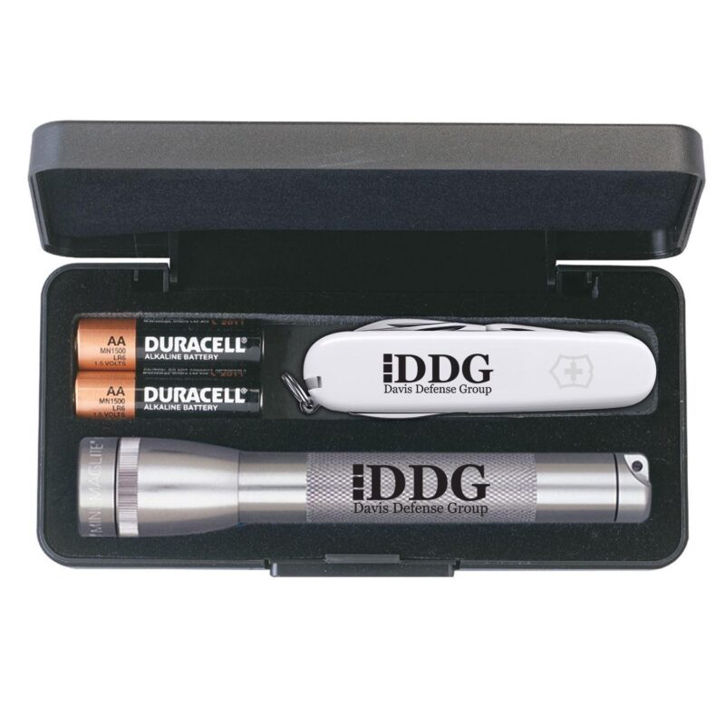 Custom Mini Maglite® With Large Victorinox® Swiss Army Knife - 1