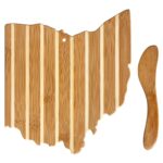 Custom Ohio Charcuterie Board with Spreader Knife Gift Set - 1