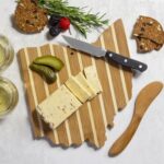 Custom Ohio Charcuterie Board with Spreader Knife Gift Set - 4