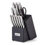 Custom Oneida 14 Piece Cutlery Block Set w/Built-In Sharpener