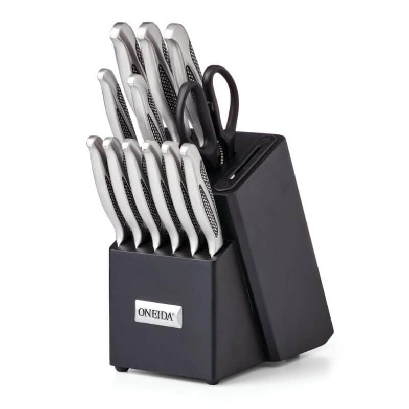 Custom Oneida 14 Piece Cutlery Block Set w/Built-In Sharpener