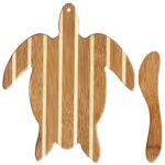 Custom Sea Turtle Charcuterie Board with Spreader Knife Gift Set - 1