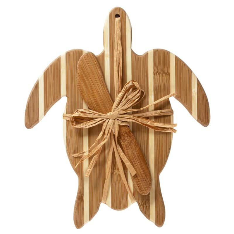 Custom Sea Turtle Charcuterie Board with Spreader Knife Gift Set - 3