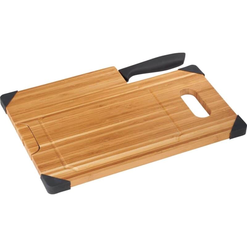 Custom Bamboo Cutting Board with Knife - 3