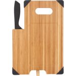 Custom Bamboo Cutting Board with Knife - 4