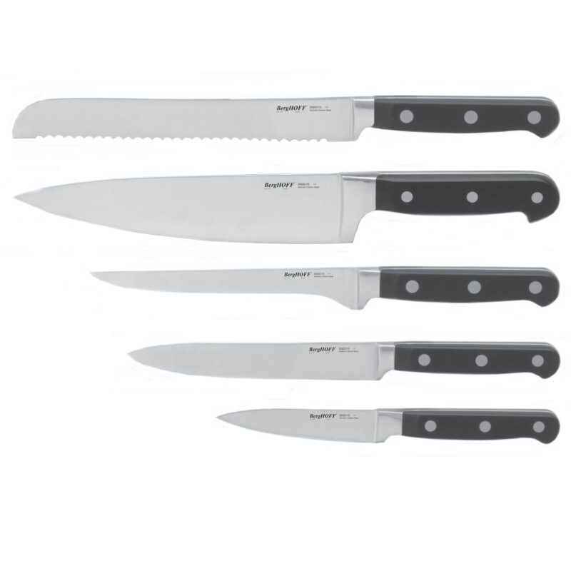 Custom BergHoff Contempo 5Pc German Steel Knife Set