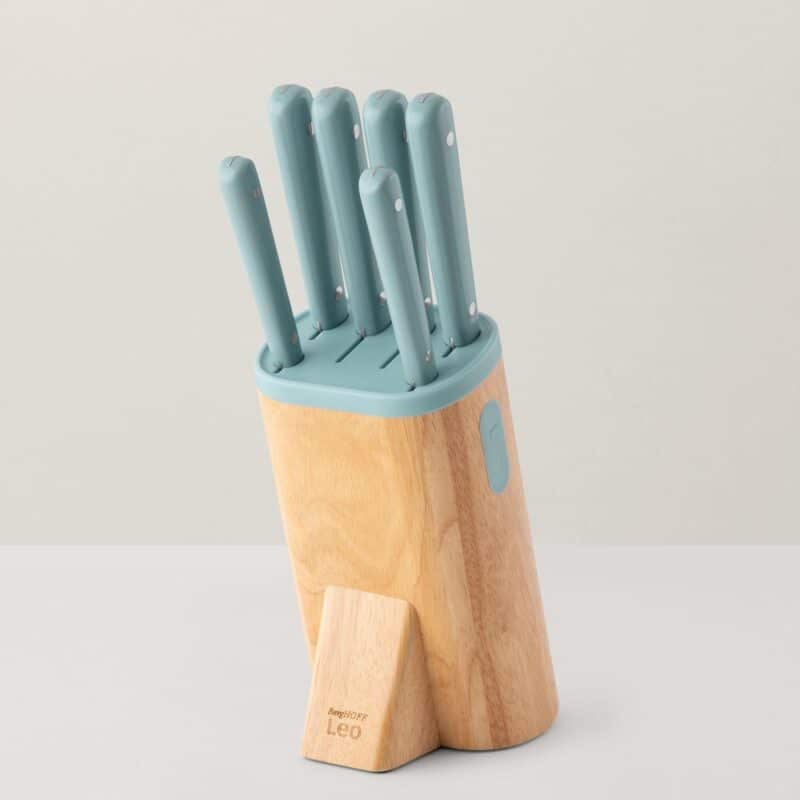 Custom BergHoff Leo Slate 7Pc Knife Block Set