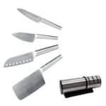 Custom BergHoff Straight 5Pc Santoku Knife Set/Sharpener