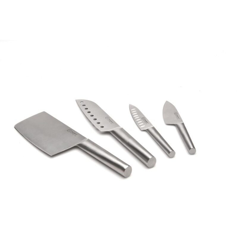 Custom BergHoff Straight Santoku Knife Set Hollow 4Pc