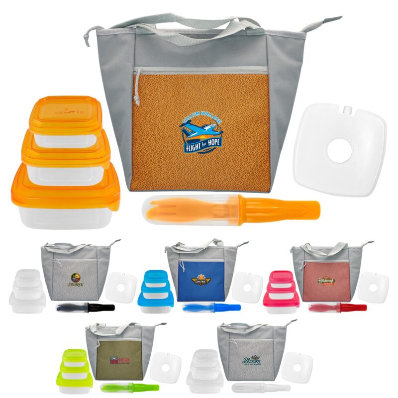 Custom Speck Portion Control Cutlery Chiller Tote