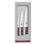 Custom Victorinox Swiss Army Corporate Gifts Cutlery 3 Pc Vx Wood Set