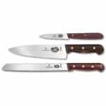 Custom Victorinox Swiss Army Corporate Gifts Cutlery 3-Pc Wood Set