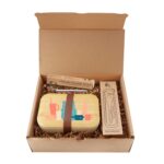 Custom Organic Bento Lunch Set w/Eco Cutlery and Straw