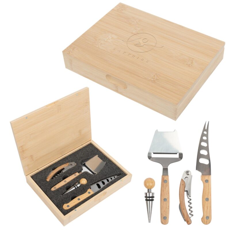 Custom Perfect Pairing Wine & Cheese Knife Set