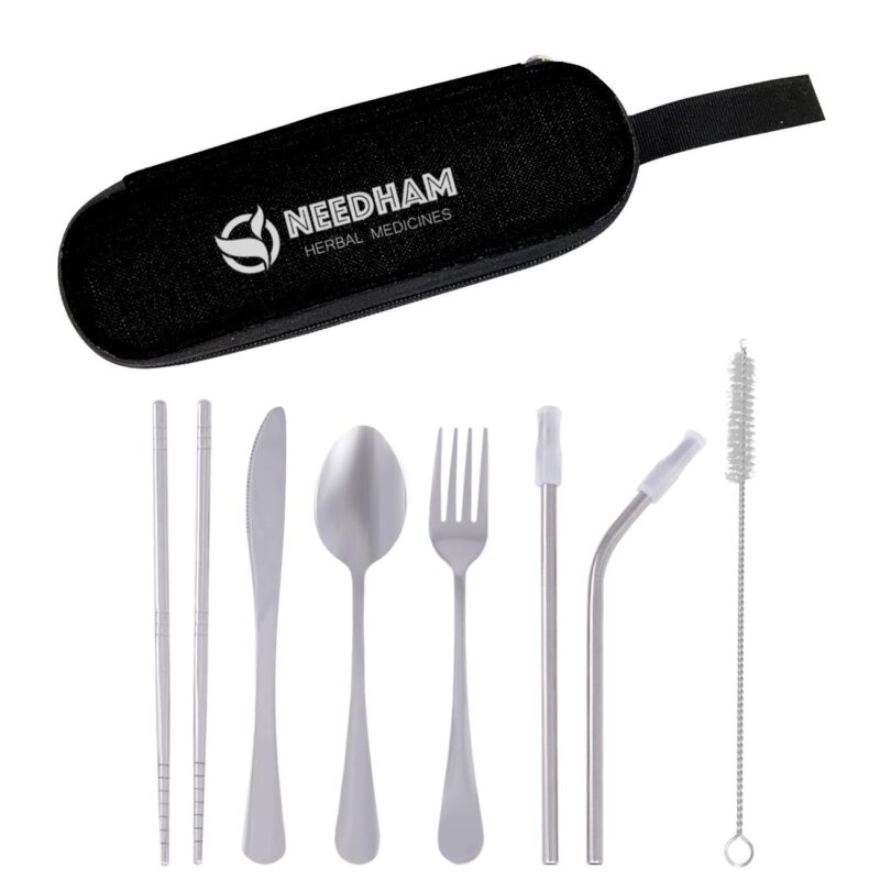 Custom Stainless Steel Cutlery Set In Pouch - 4