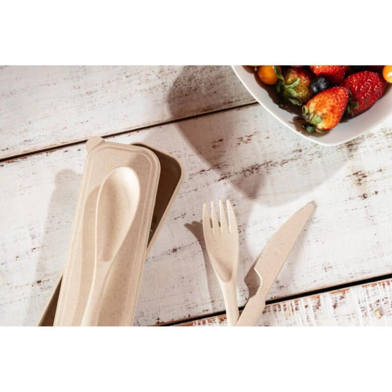 Custom Wheat Straw King Kut Cutlery Set - 4