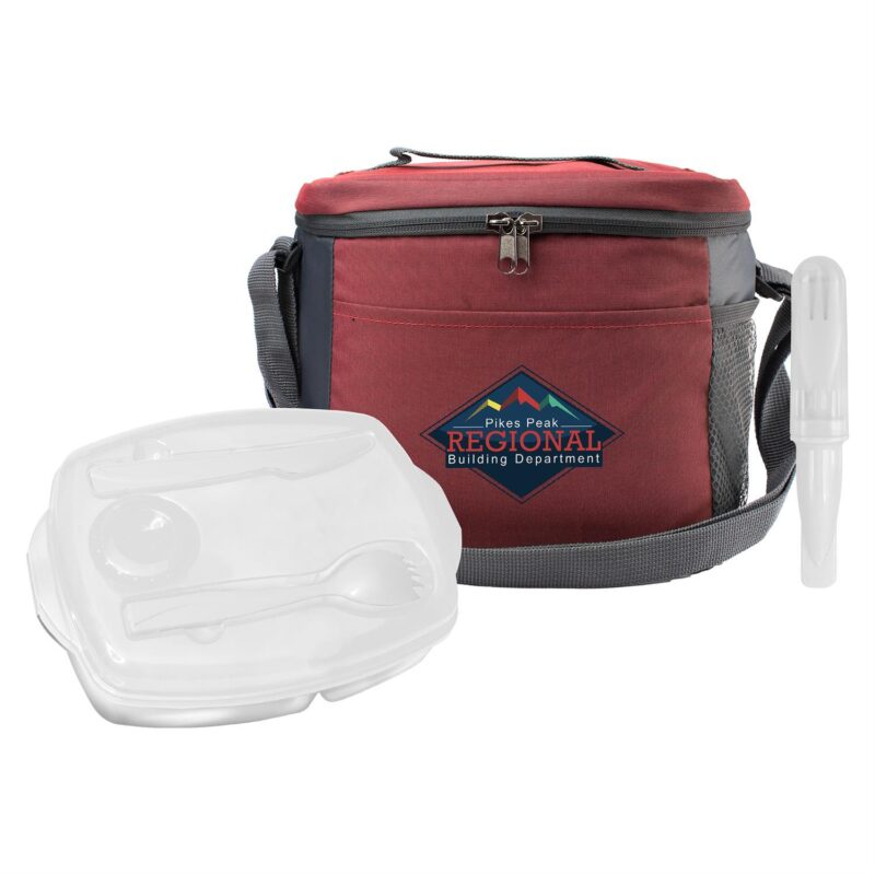 Custom Modern Lunch Tray & Cutlery Set - 6