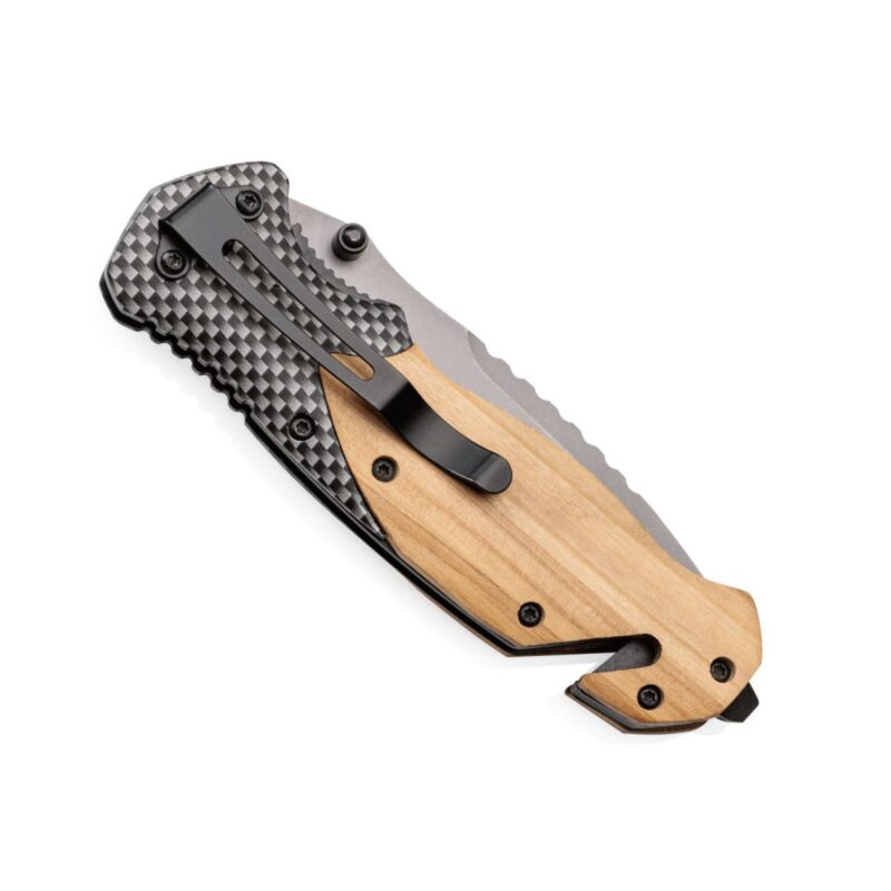 Custom Raghorn Olive Wood Pocket Knife - 3