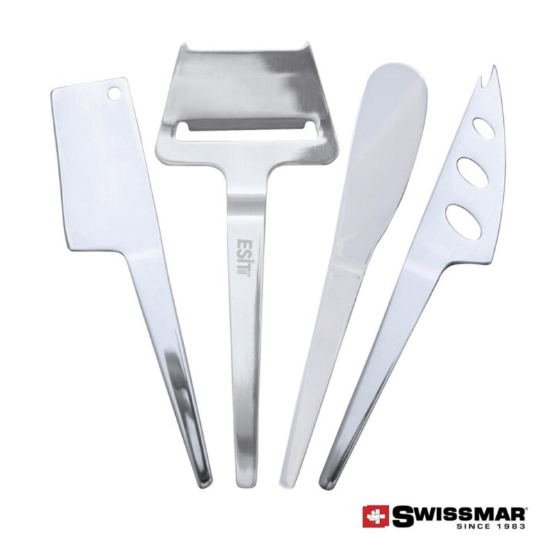 Custom Swissmar® Slim-Line Cheese Knife Set - 4pc