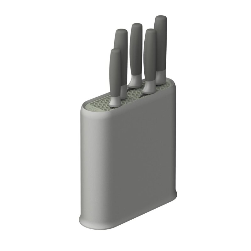Custom BergHoff Leo 6Pc Cutlery Set/Universal Knife Block