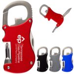 Custom Bottle Opener Carabiner With Screwdriver & Knife
