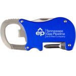 Custom Bottle Opener Carabiner With Screwdriver & Knife - 3