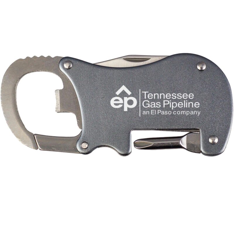 Custom Bottle Opener Carabiner With Screwdriver & Knife - 4