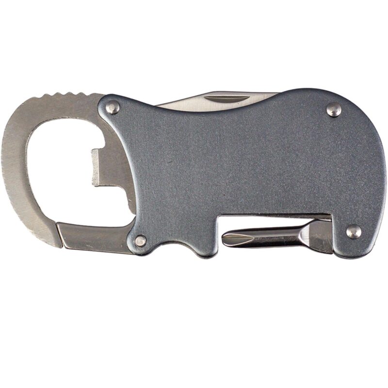 Custom Bottle Opener Carabiner With Screwdriver & Knife - 7