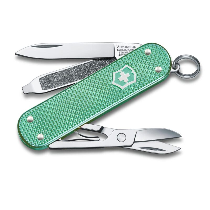 Custom Victorinox Swiss Army Corporate Gifts Knife Classic Sd Alox Classic Colors - Minty Mint Green