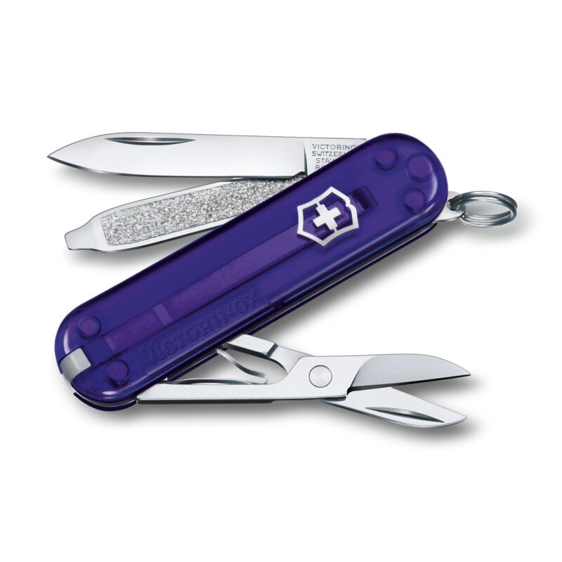 Custom Victorinox Swiss Army Corporate Gifts Knife Classic Sd Classic Colors - Persian Indigo Blue