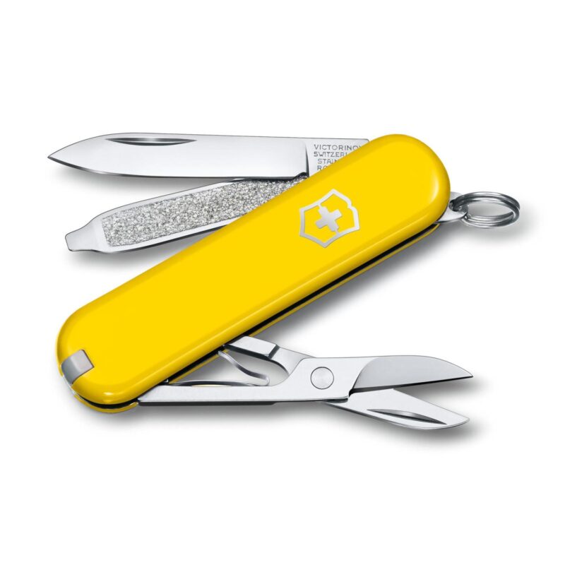 Victorinox-Swiss-Army-Corporate-Gifts-Knife-Classic-Sd-Classic-Colors-Sunny-Side-Yellow-062238G Custom Victorinox Swiss Army Corporate Gifts Knife Classic Sd Classic Colors - Sunny Side Yellow