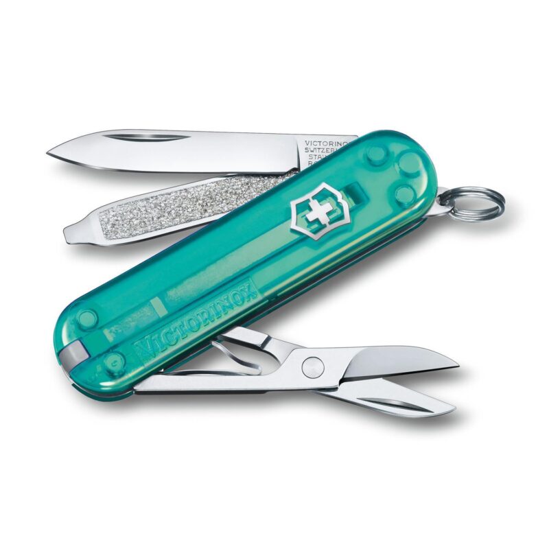 Custom Victorinox Swiss Army Corporate Gifts Knife Classic Sd Classic Colors - Tropical Surf Blue