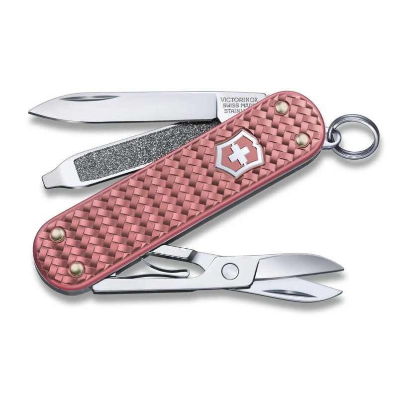 Custom Victorinox Swiss Army Corporate Gifts Knife Classic Sd Precious Alox - Gentle Rose Pink
