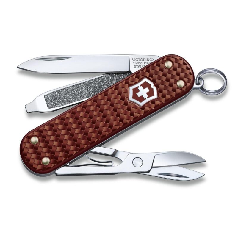 Victorinox-Swiss-Army-Corporate-Gifts-Knife-Classic-Sd-Precious-Alox-Hazel-Brown-062214011G Custom Victorinox Swiss Army Corporate Gifts Knife Classic Sd Precious Alox - Hazel Brown