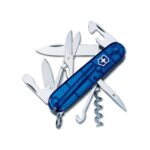 Custom Victorinox Swiss Army Corporate Gifts Knife Climber- Translucent Sapphire