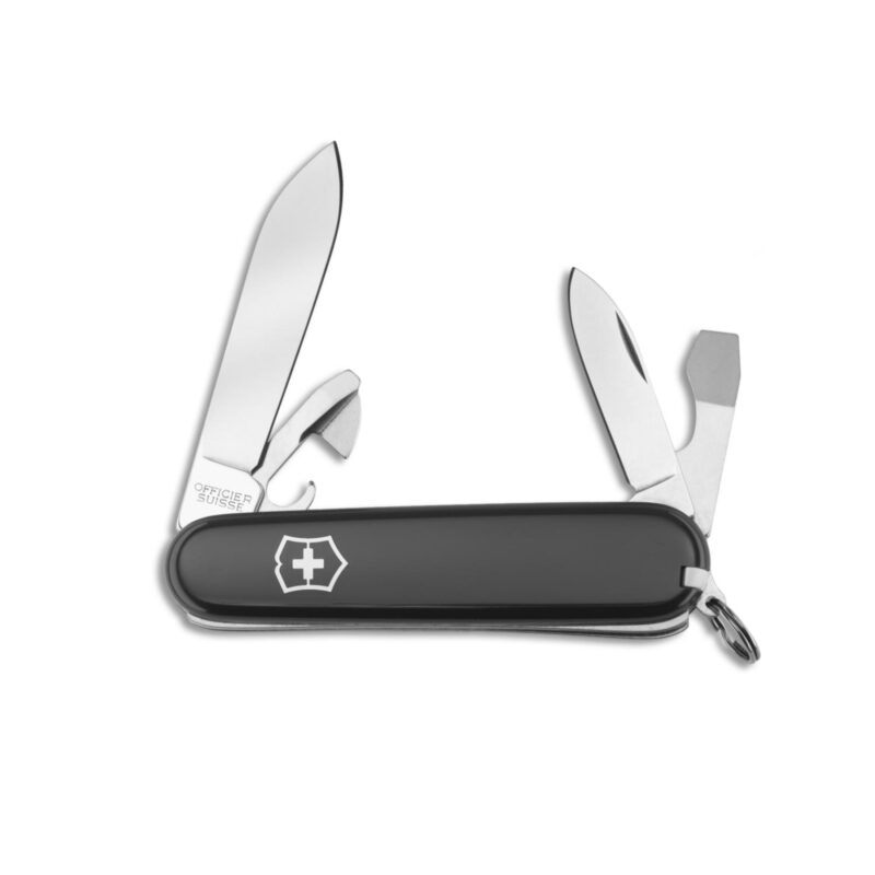 Custom Victorinox Swiss Army Corporate Gifts Knife Recruit- Black
