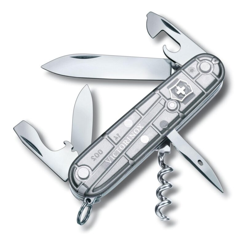Victorinox-Swiss-Army-Corporate-Gifts-Knife-Spartan-Silver-Tech-Silver-13603T7-X2 Custom Victorinox Swiss Army Corporate Gifts Knife Spartan Silver Tech Silver
