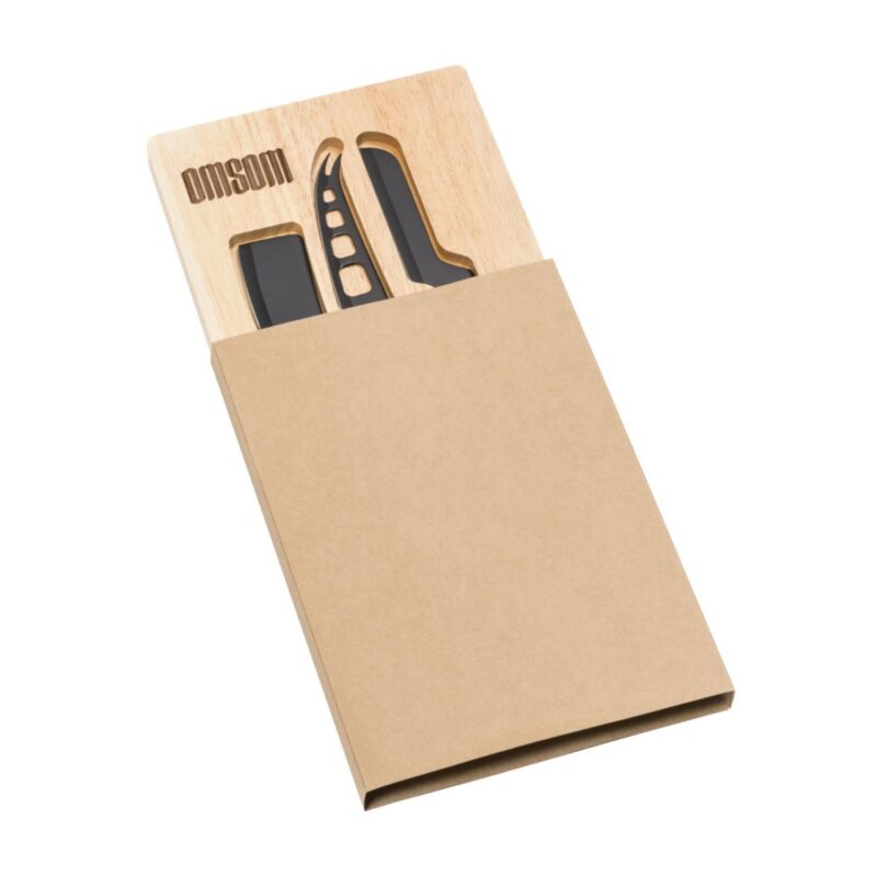 Custom Barossa Serving Board w/3 Cheese Knives - 1