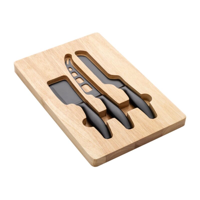 Custom Barossa Serving Board w/3 Cheese Knives - 6
