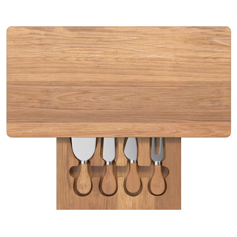 Custom Monroe Cutting Board And Cheese Knife Set - 5
