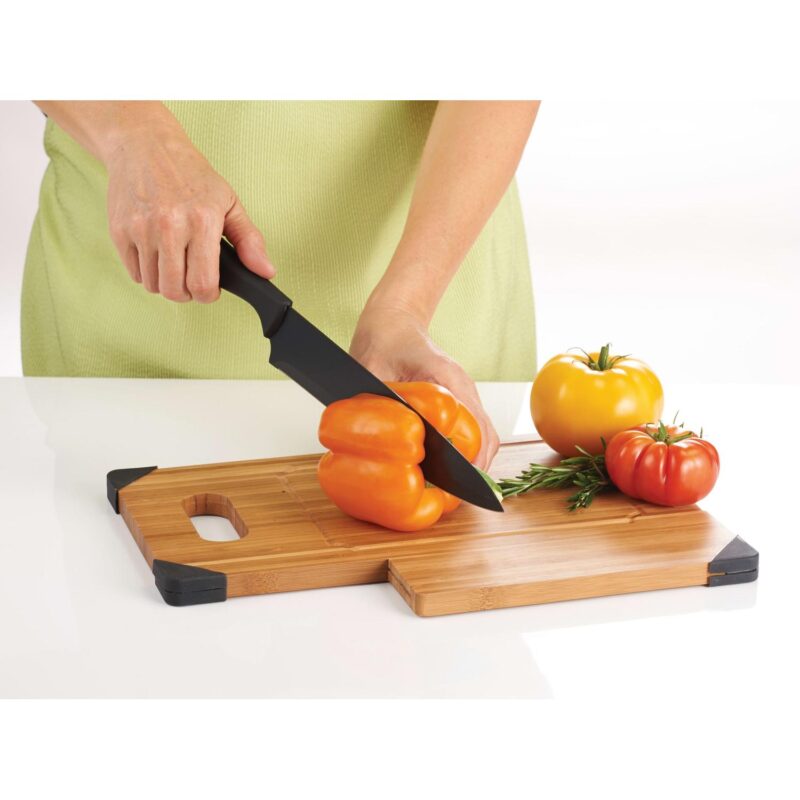 Custom Bamboo Cutting Board with Knife - 6