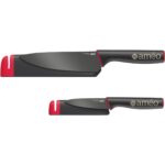 Custom Joseph Joseph Slice&Sharpen 2 Knives w/ Sheaths - 1