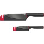 Custom Joseph Joseph Slice&Sharpen 2 Knives w/ Sheaths - 2