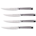 Custom Oneida 4 Piece Stainless Steel Steak Knife Set - 2