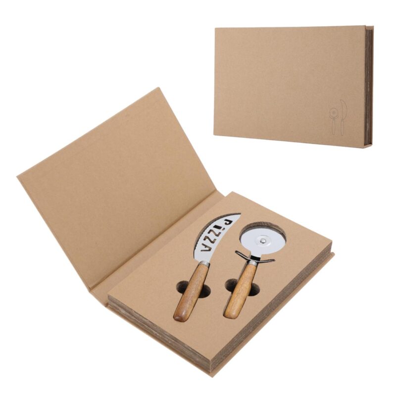 Custom Tuscany 2-Piece Pizza Cutter Set