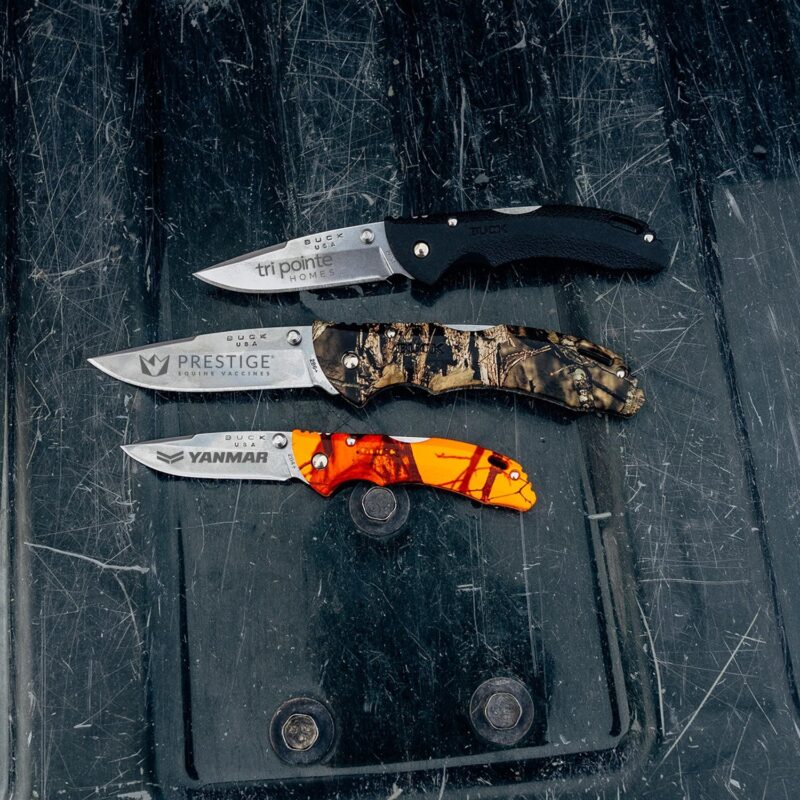 Custom Buck® Bantam™ Bbw Camo Lockback Knife - 2