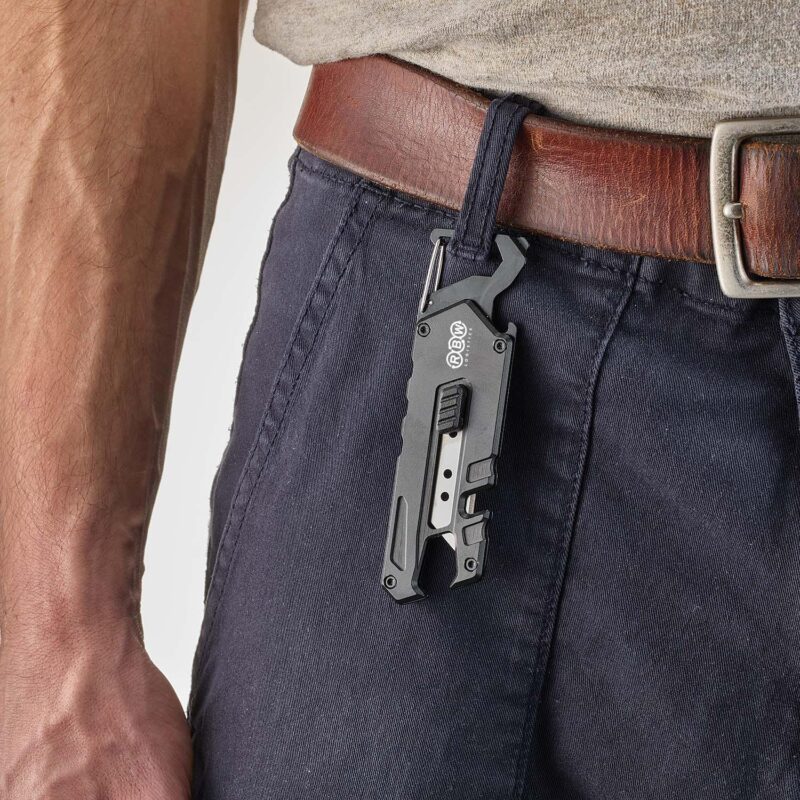 Custom Cedar Creek® Edge Carabiner Utility Knife - 4