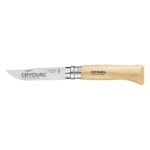 Custom Opinel® No.08 Stainless Steel Folding Knife Beech Wood
